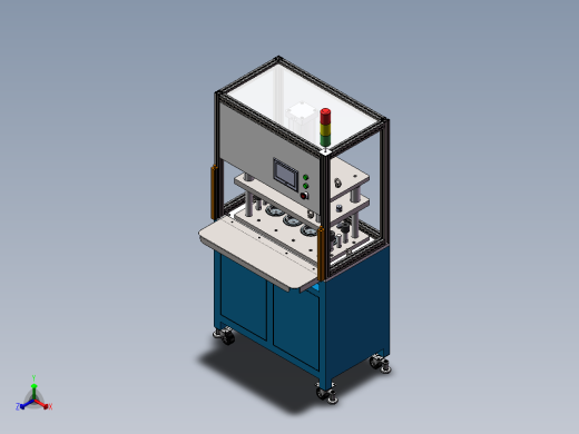锥度弹簧弹簧定型机强压机（sw22可编辑+工程图）正等轴测缩略图