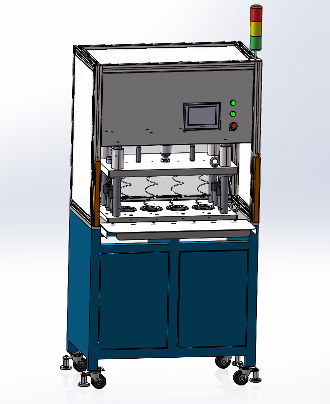 锥度弹簧弹簧定型机强压机（sw22可编辑+工程图）