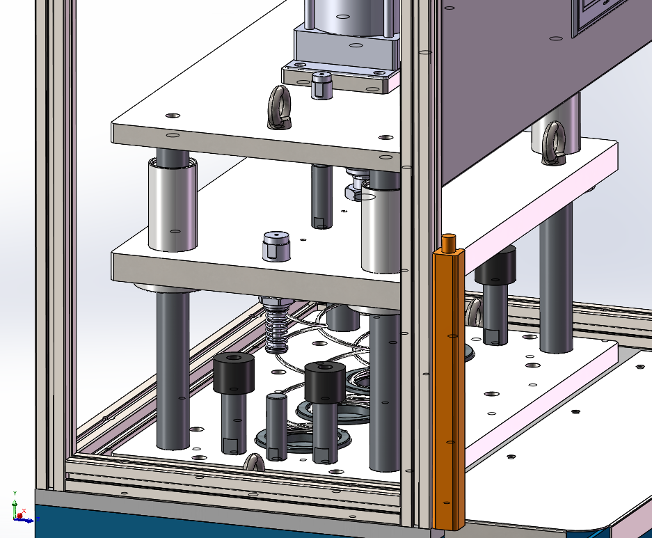锥度弹簧弹簧定型机强压机（sw22可编辑+工程图）