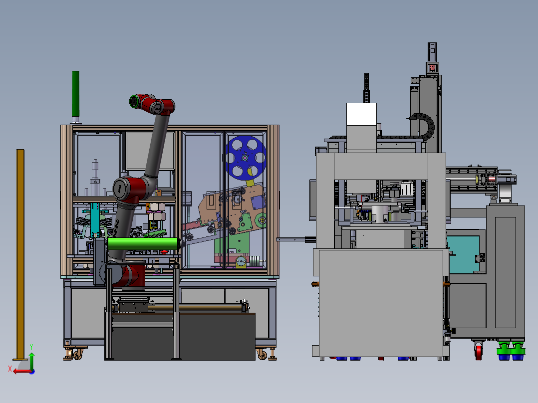 全自动手机贴膜生产线sw20后视图