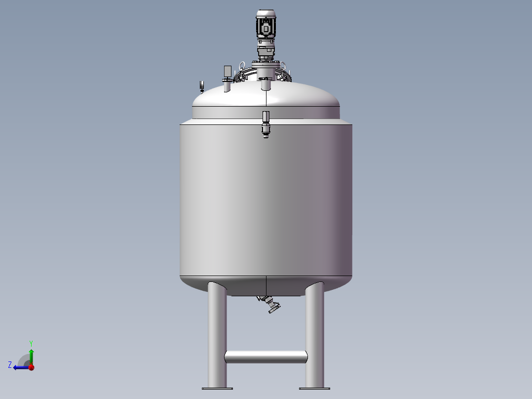 反应容器右视图