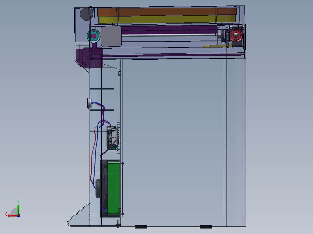 智能垃圾箱后视图