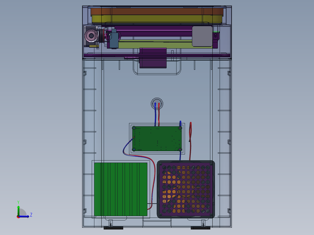 智能垃圾箱左视图