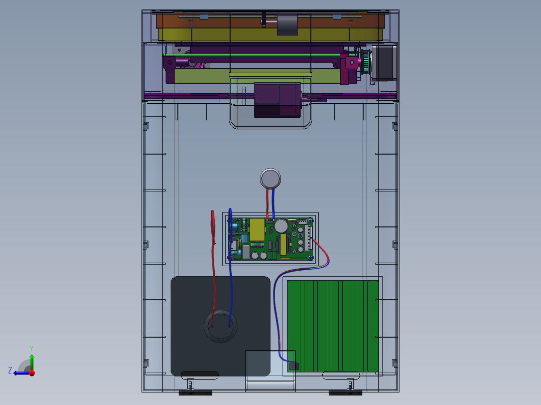 智能垃圾箱右视图