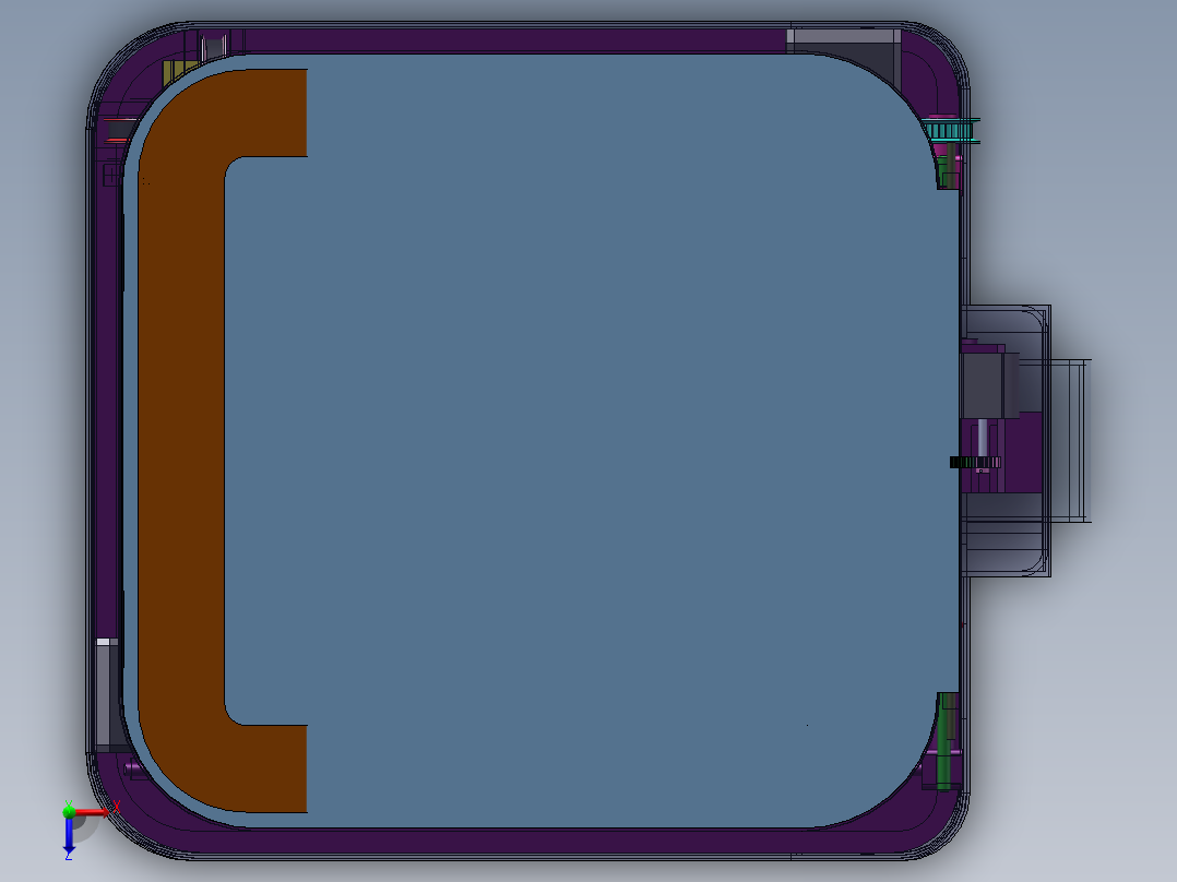 智能垃圾箱俯视图