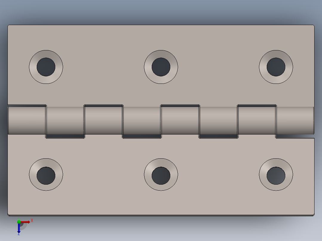 铰链、合页biltema-25-539-hinge俯视图