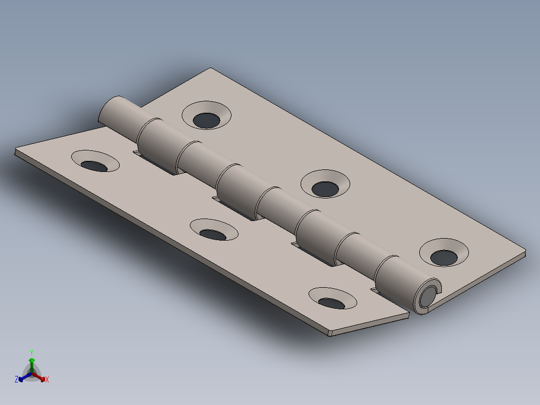 铰链、合页biltema-25-539-hinge正等轴测图