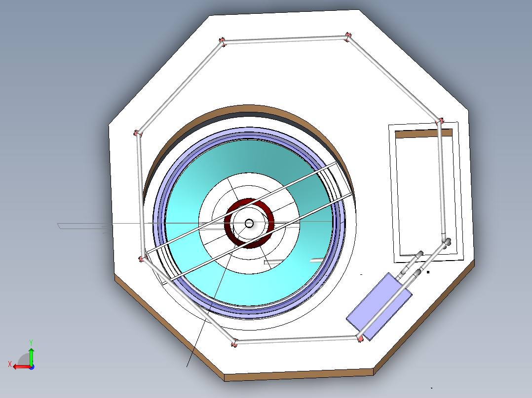 A2003945-饮用水工厂混凝反应器后视图