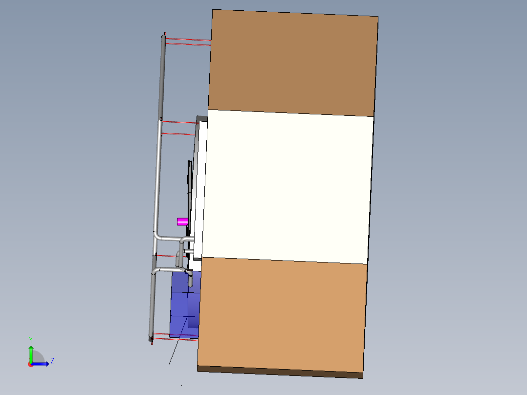 A2003945-饮用水工厂混凝反应器左视图