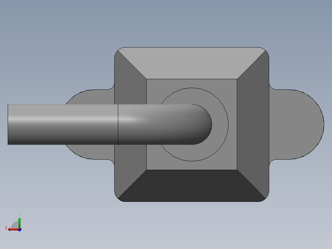 千兆网线延长线带耳朵固定座（5M）后视图