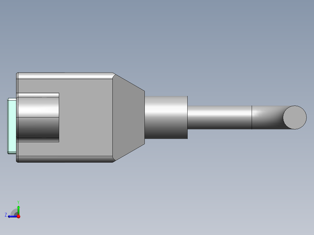 千兆网线延长线带耳朵固定座（5M）右视图