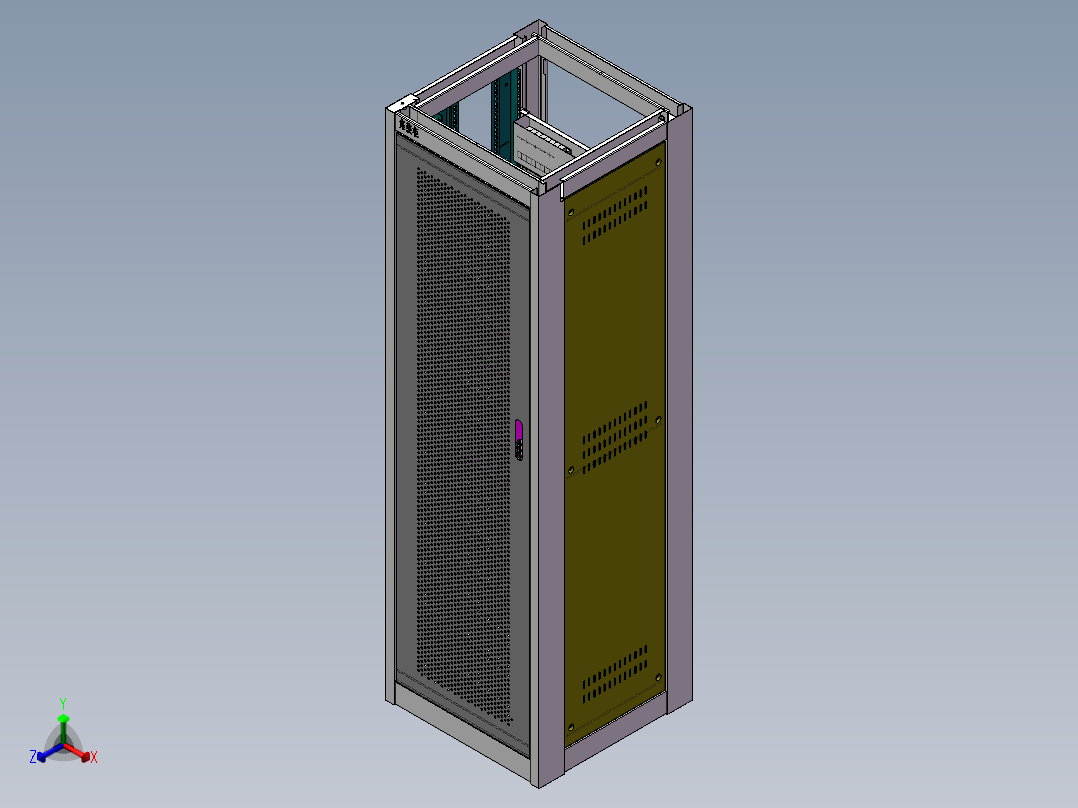 集装柜SW正等轴测图