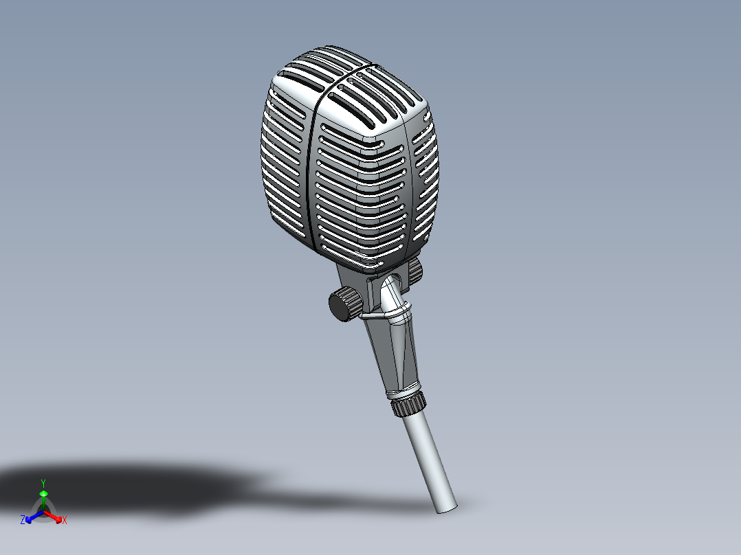 麦克风(2)正等轴测图