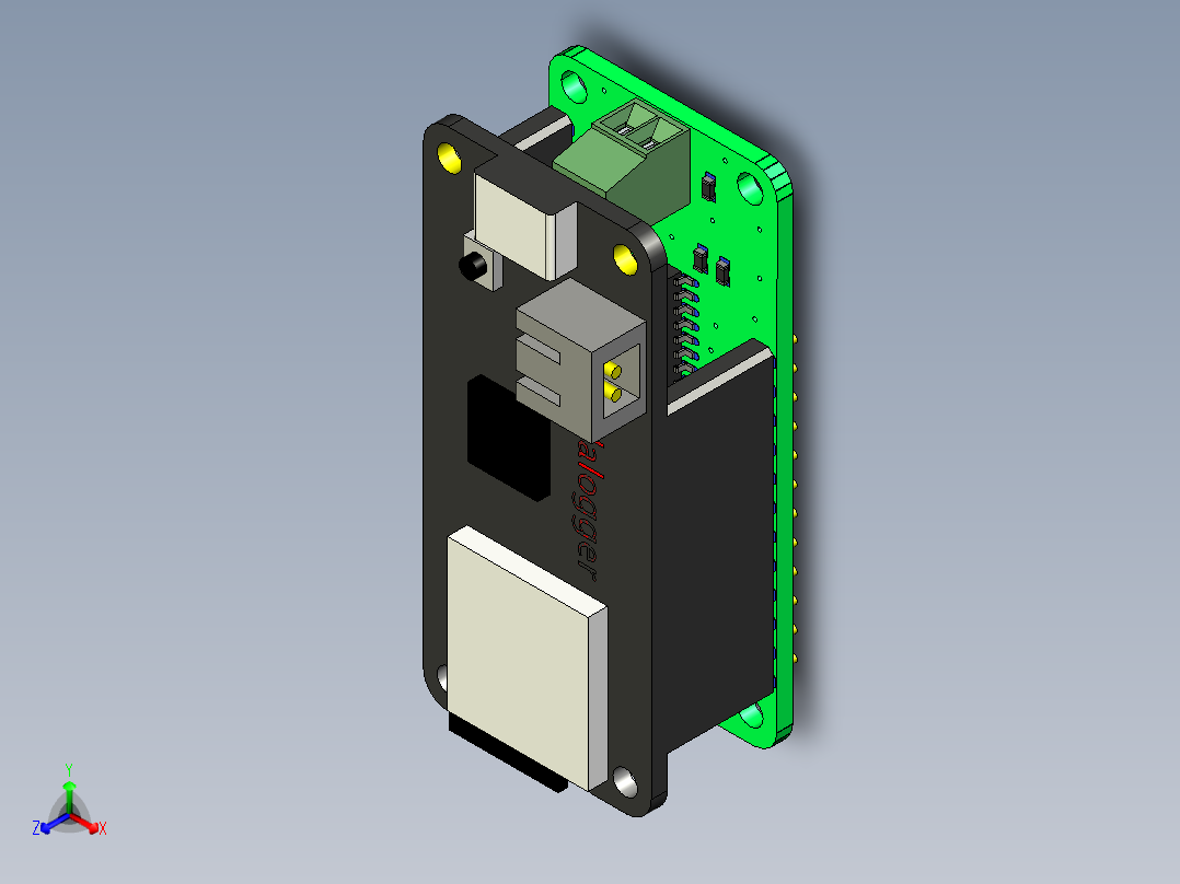 A0003544-MBUS从板翼用于 Feather 板正等轴测图