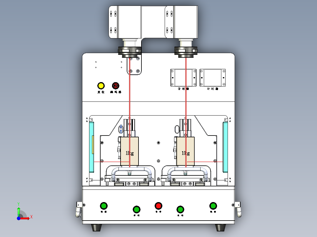 无线耳机 手环主板PSA压合机前视图