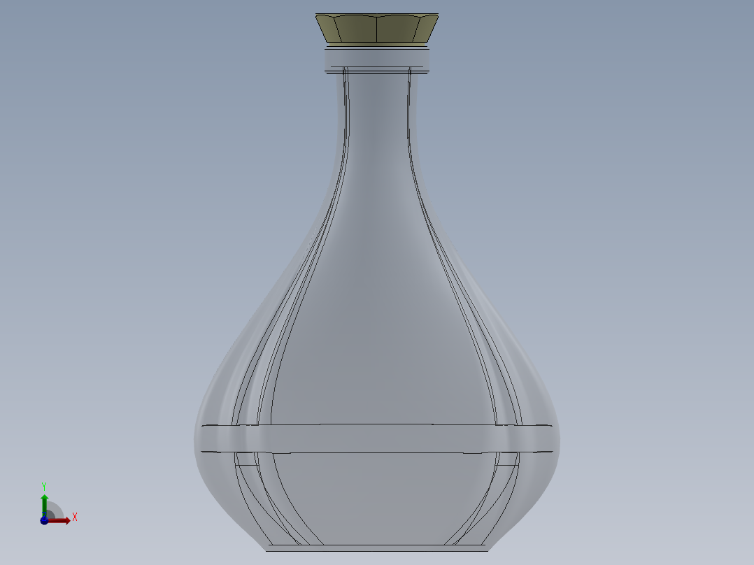 拿破仑 XO 瓶前视图