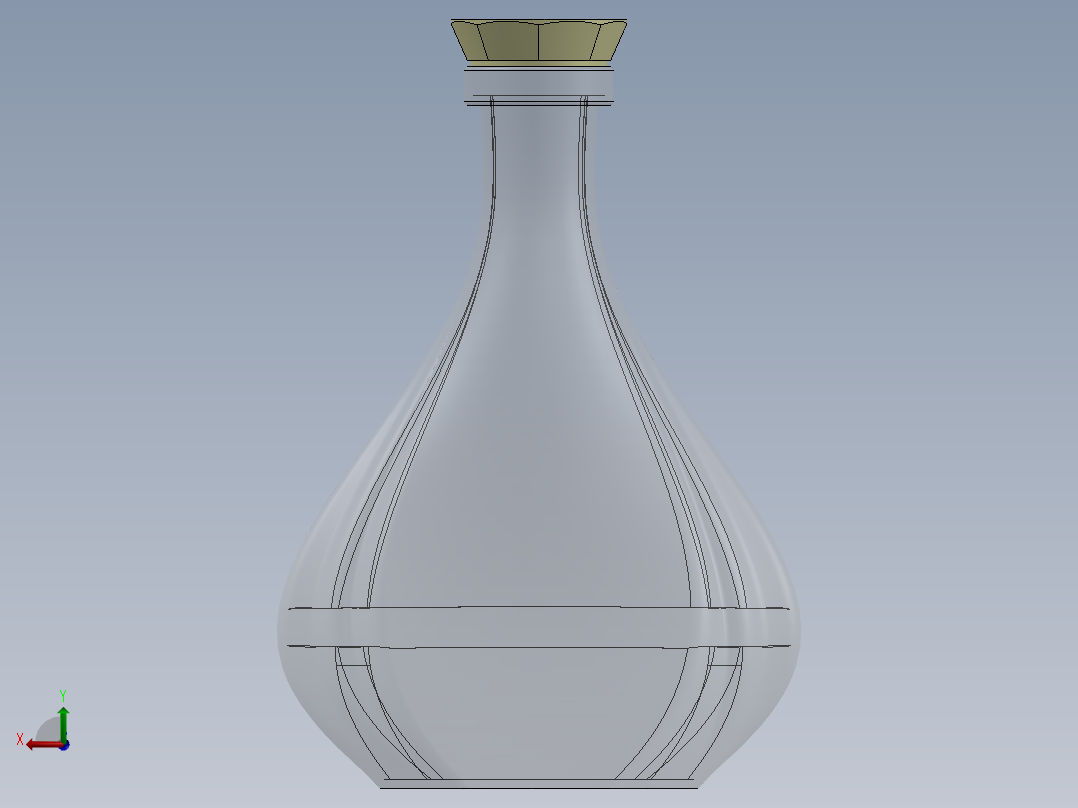 拿破仑 XO 瓶后视图