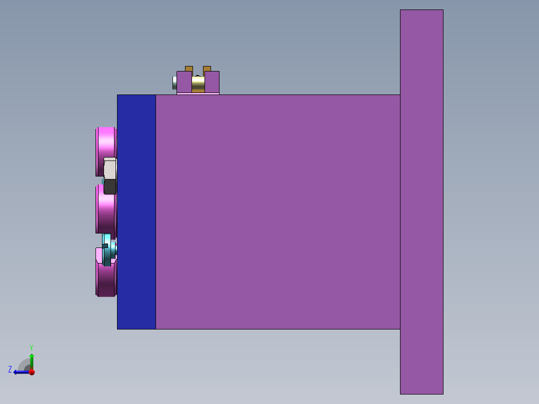 滤油器体工艺及钻3-φ9夹具设计【含三维solidworks】右视图