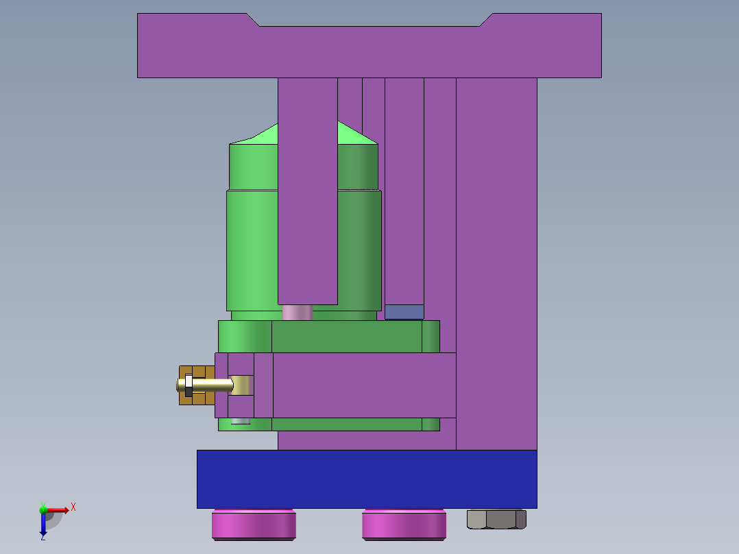 滤油器体工艺及钻3-φ9夹具设计【含三维solidworks】俯视图