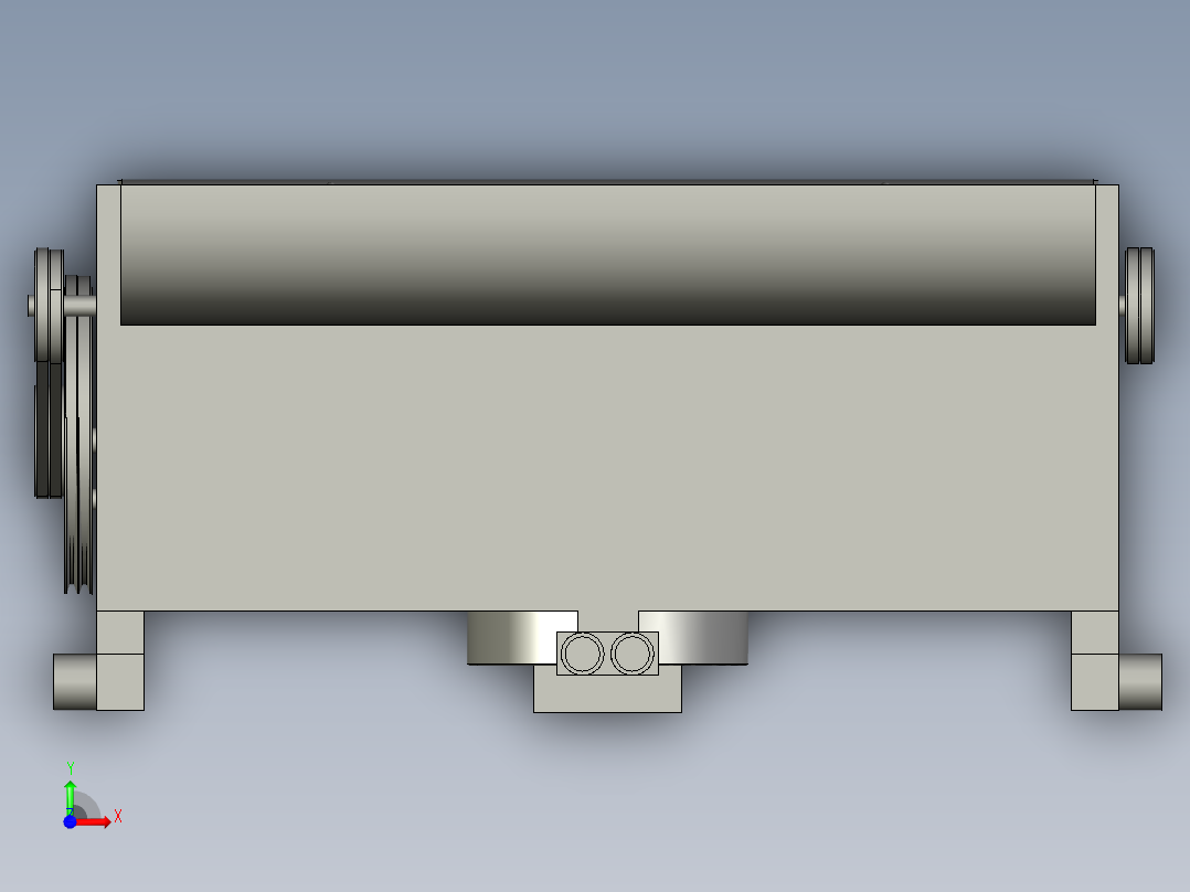 建筑物外墙玻璃清洗机前视图