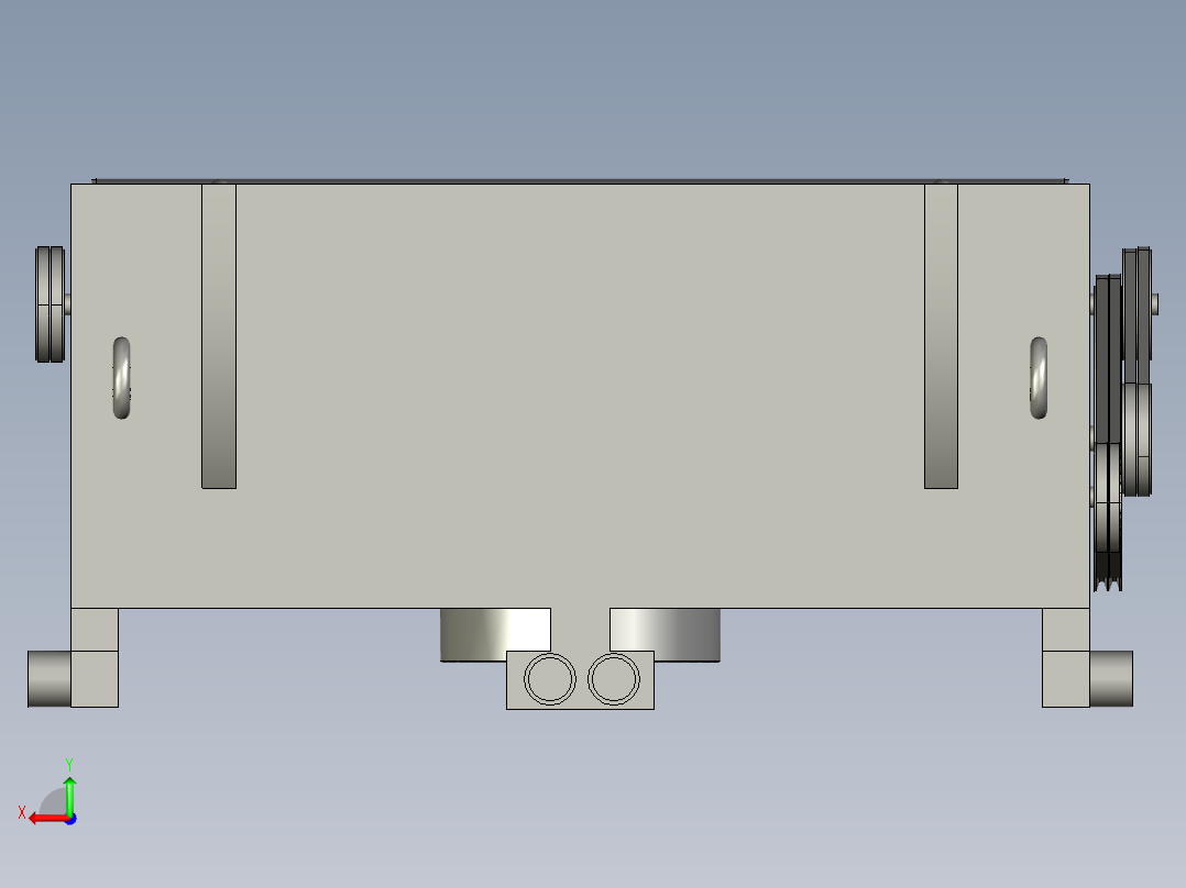 建筑物外墙玻璃清洗机后视图