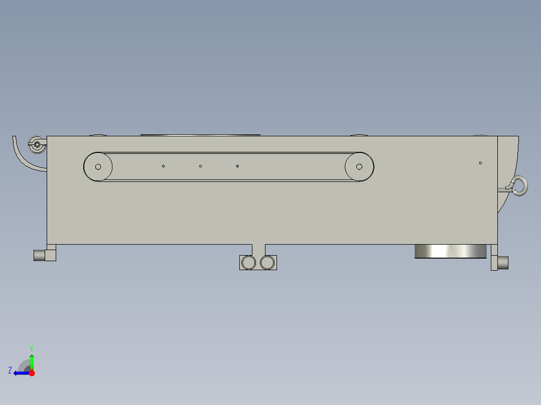 建筑物外墙玻璃清洗机右视图