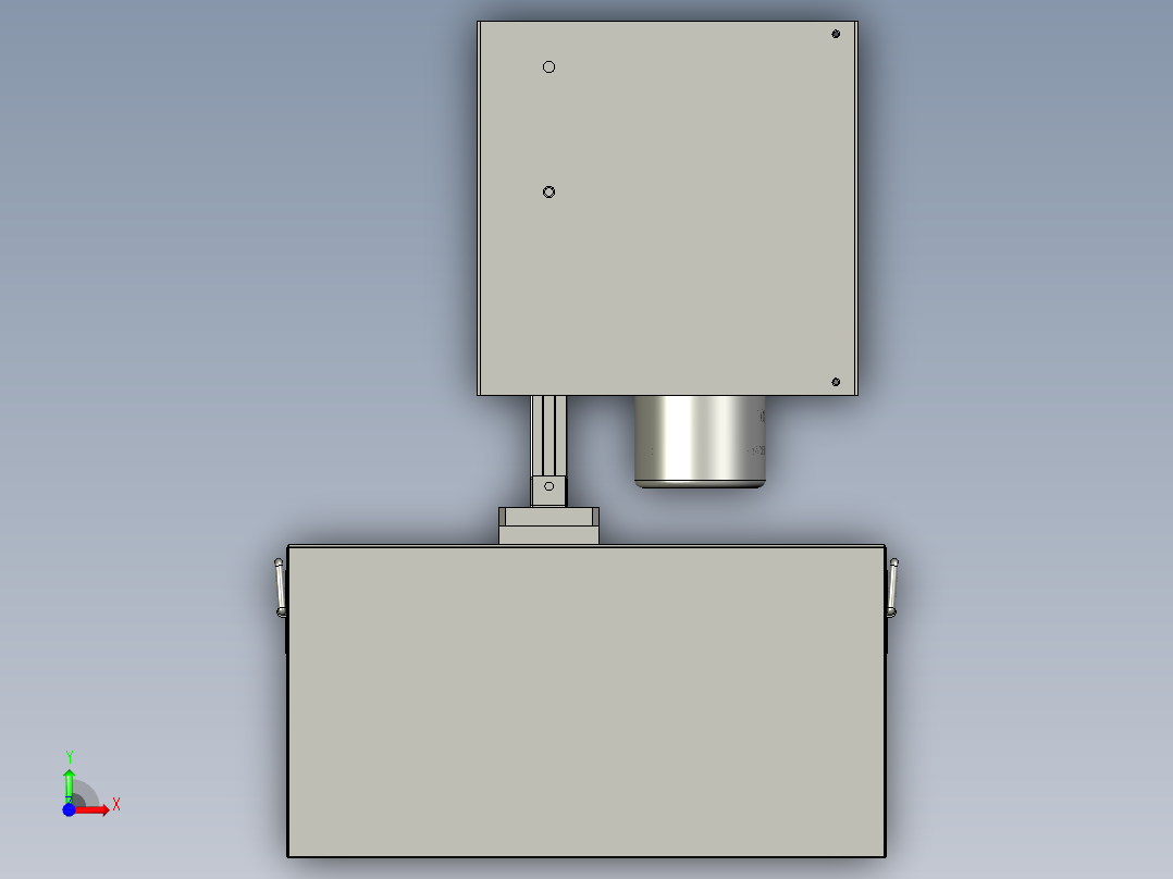 液体流量标准装置的称重设备前视图