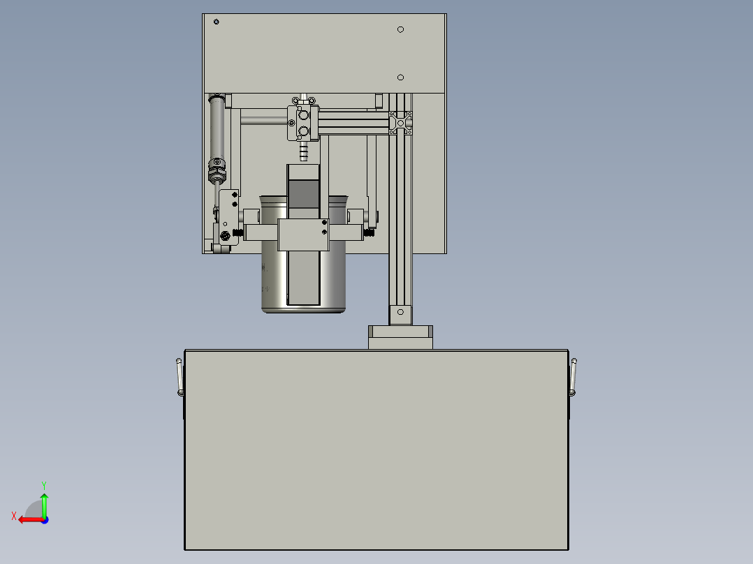 液体流量标准装置的称重设备后视图
