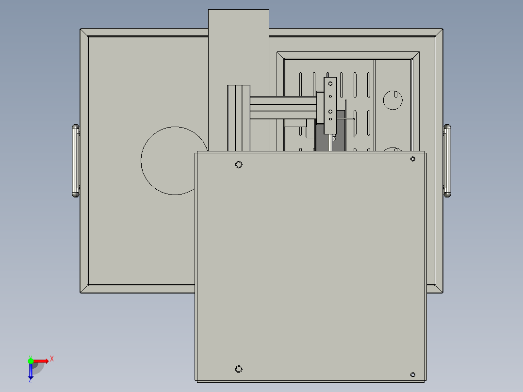 液体流量标准装置的称重设备俯视图