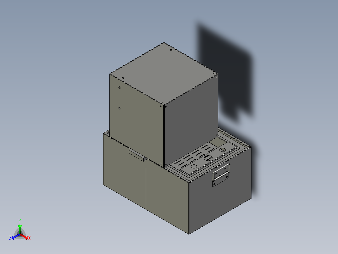 液体流量标准装置的称重设备正等轴测图