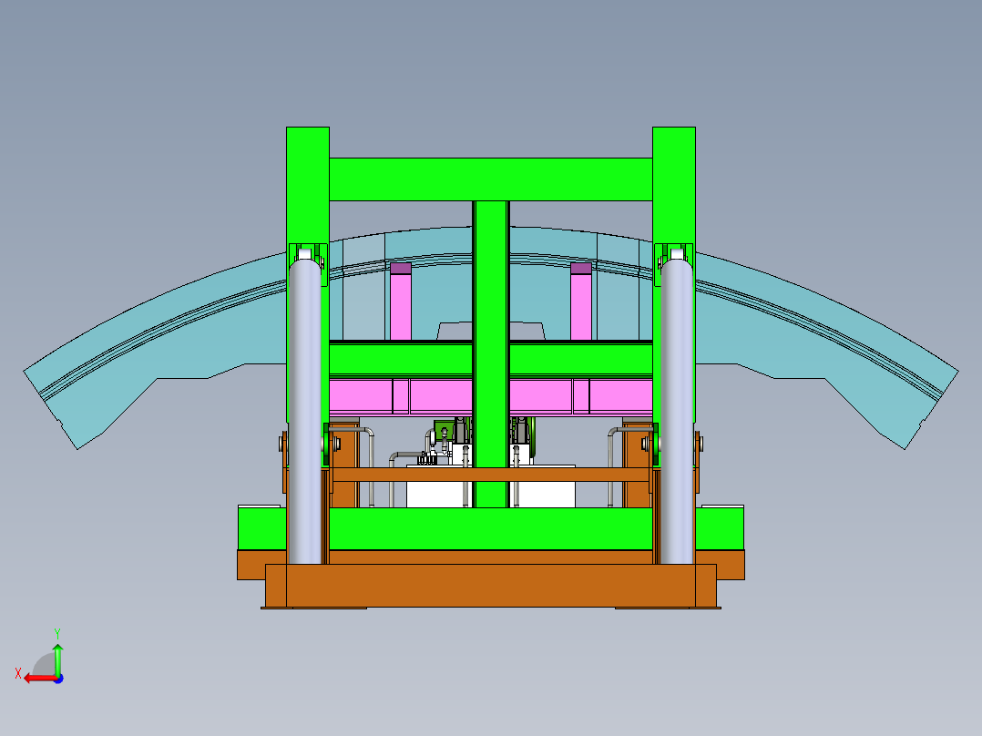 90度翻转台后视图