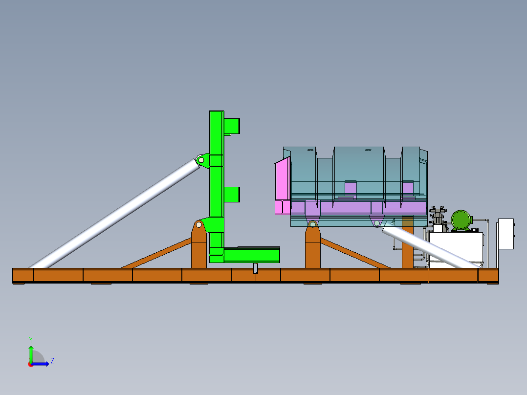 90度翻转台左视图
