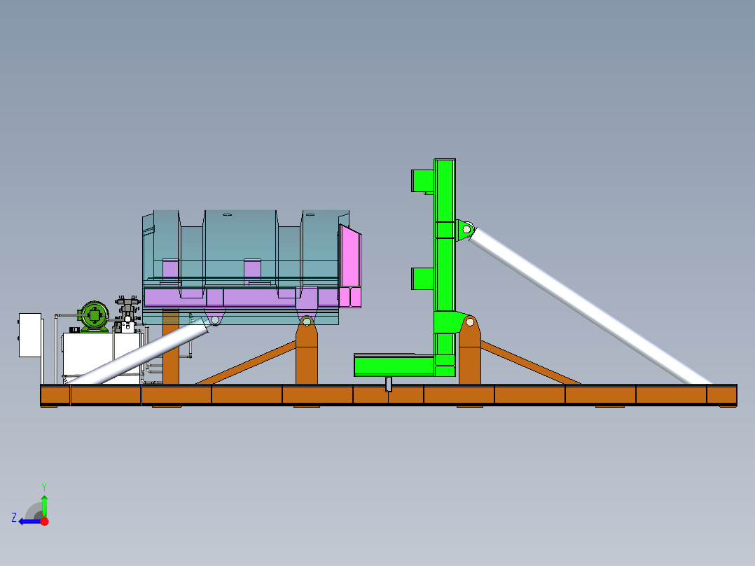 90度翻转台右视图