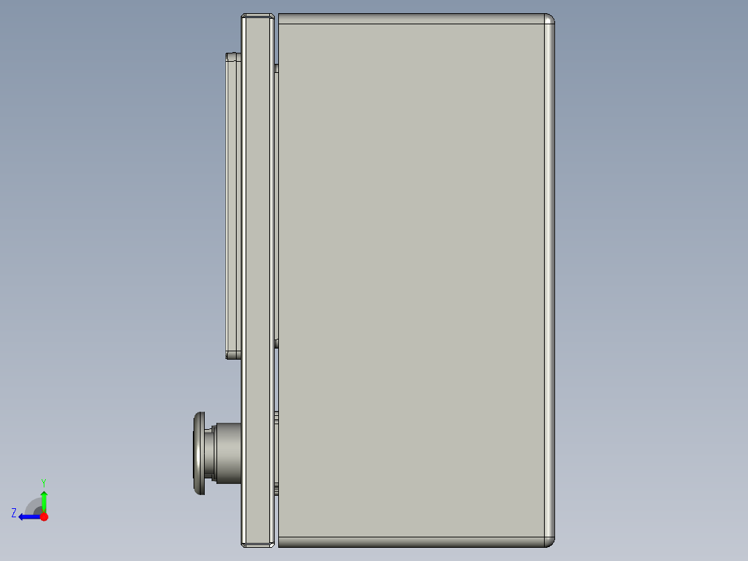 7寸触摸屏-带三色灯右视图