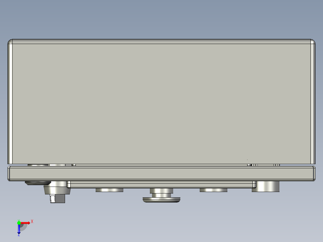 7寸触摸屏-带三色灯俯视图