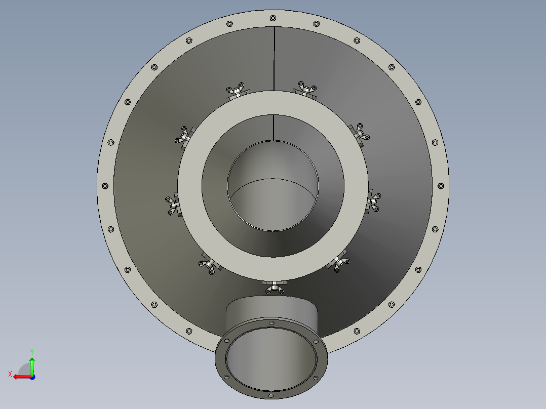 气流分级机后视图