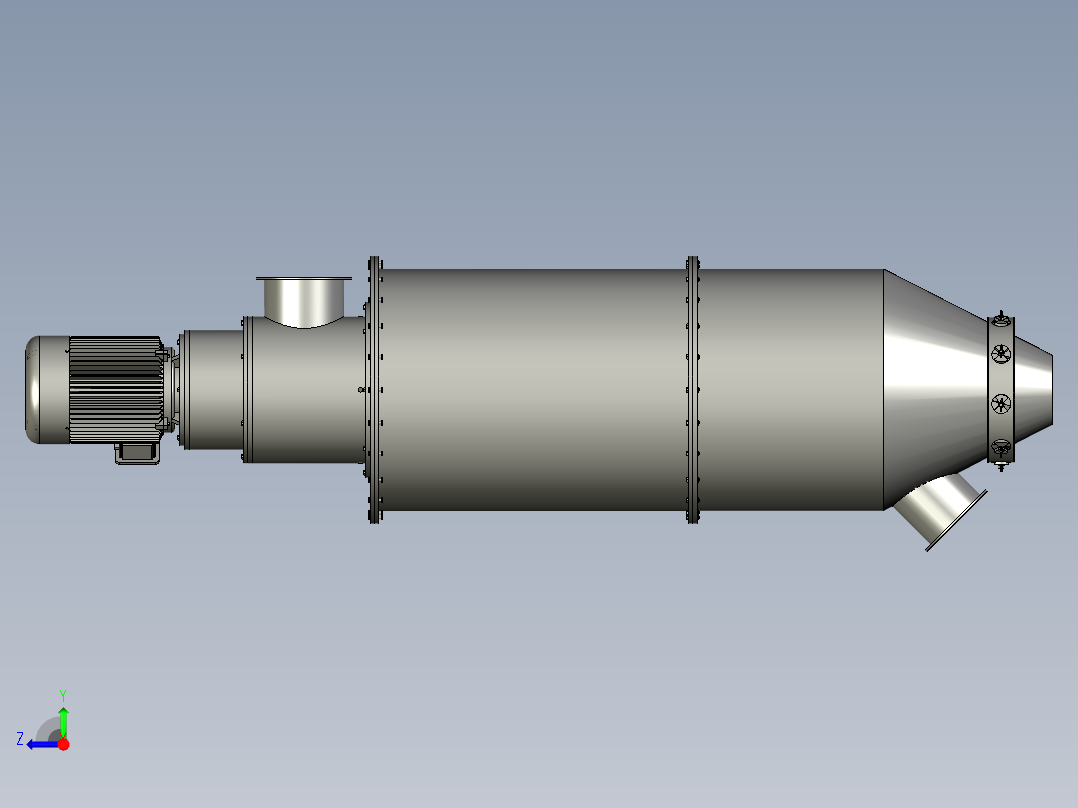 气流分级机右视图