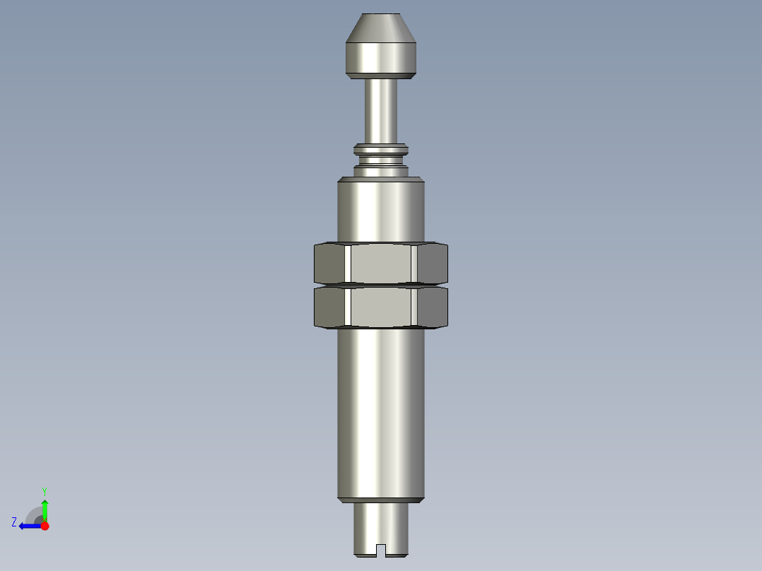 油压缓冲器亚德客ACA0806-1右视图