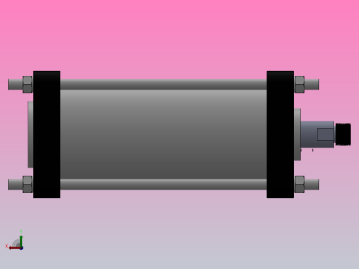 QGB系列标准气缸[QGA160X200]左视缩略图