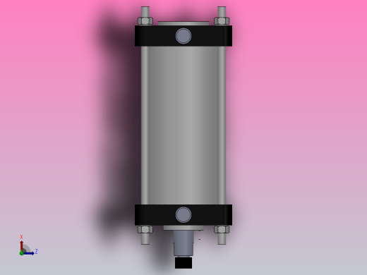 QGB系列标准气缸[QGA160X200]俯视缩略图