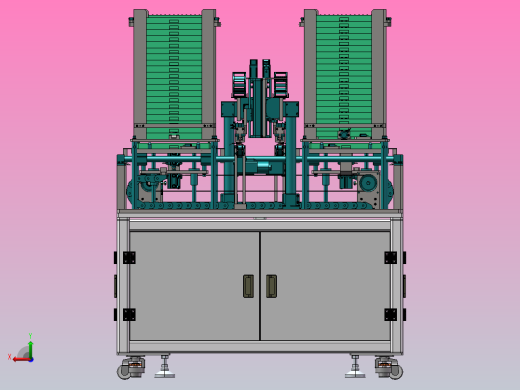 双工位料自动下料设备