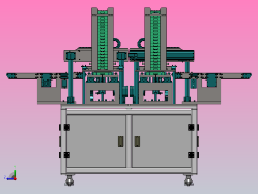 双工位料自动下料设备右视缩略图