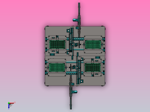 双工位料自动下料设备俯视缩略图
