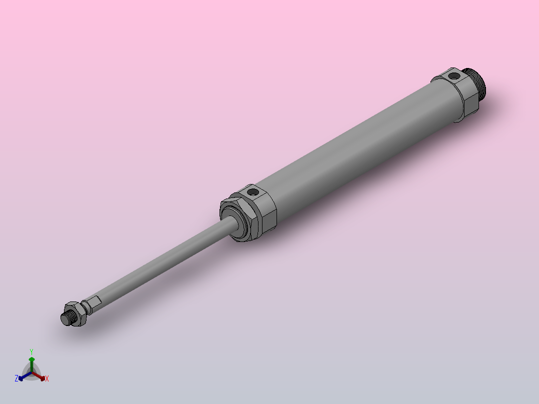 CM2标准迷你气缸系列[CDM2B32-160]主视图