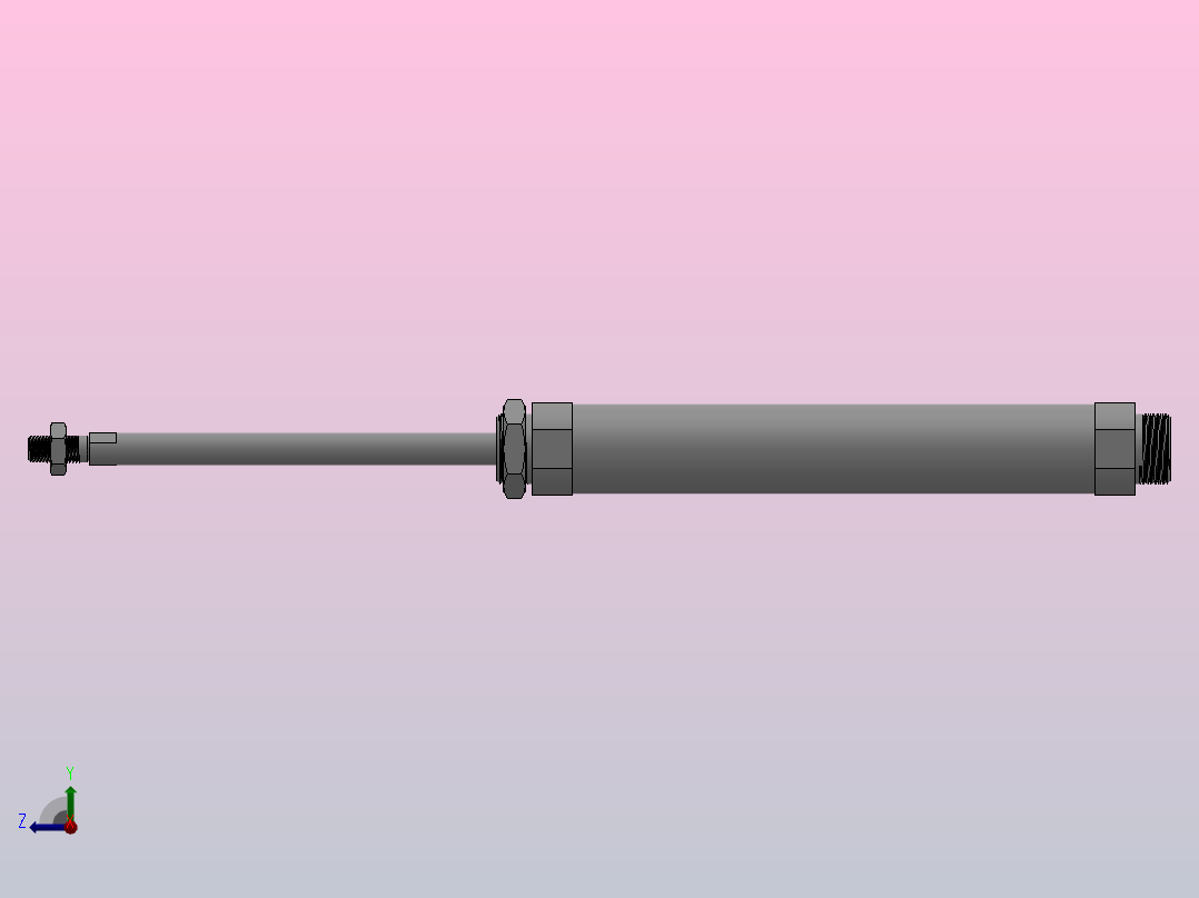 CM2标准迷你气缸系列[CDM2B32-160]右视图