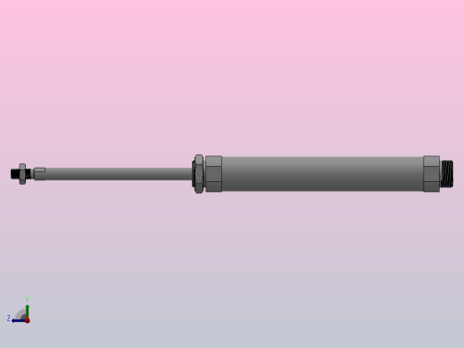 CM2标准迷你气缸系列[CDM2B32-160]右视缩略图