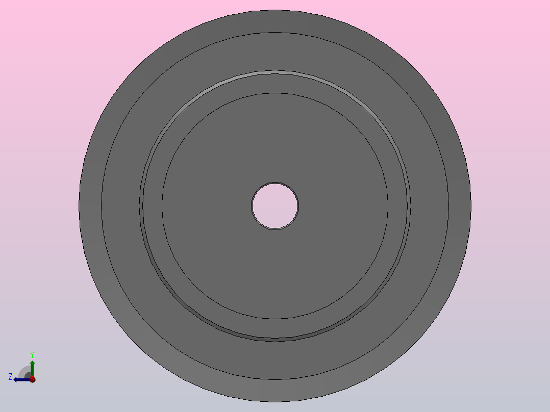 小凸缘型梯形齿同步带轮MXL型_SMXLDC-72-037-dc6-A右视图