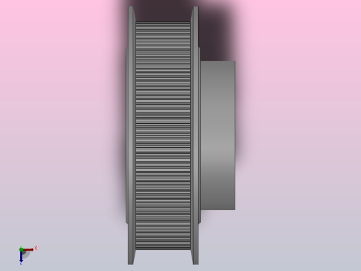 小凸缘型梯形齿同步带轮MXL型_SMXLDC-72-037-dc6-A俯视缩略图