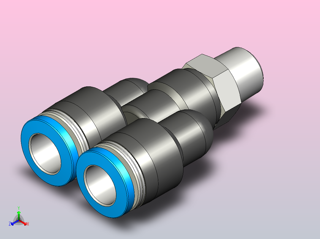 快插接头QSY-1_8-8主视图