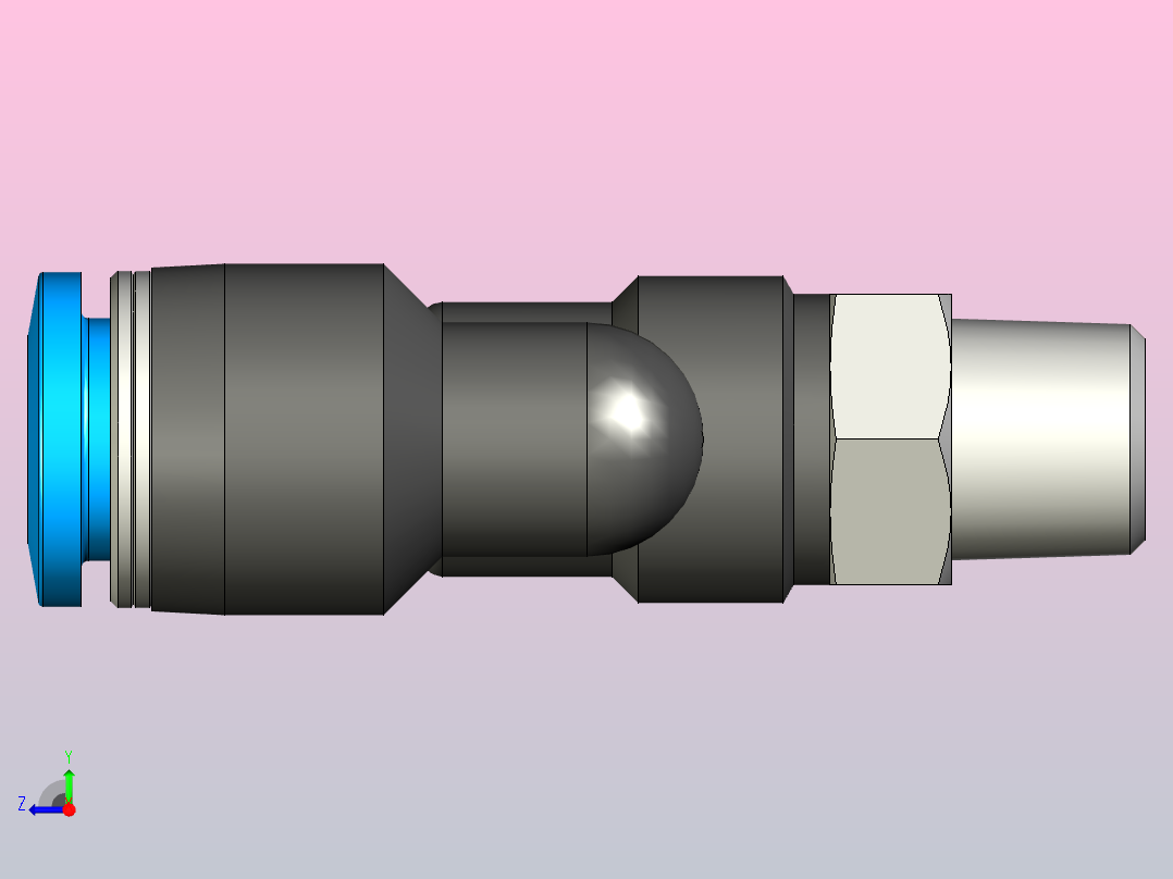 快插接头QSY-1_8-8右视图